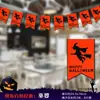 Bandera de Halloween Flor de Papel de Dibujos Animados Decoraciones para Eventos y Fiestas Bandera Triangular Bandera Bandera de Calabaza