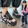 Zapatos de Niña con Botón Giratorio, Nuevo Modelo Otoño 2026, Zapatos de Baloncesto para Niños, Zapatos Deportivos para Niños Mayores, Zapatos de Algodón con Forro de Felpa, Modernos