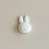 Novos Acessórios Simples de Resina de Coelho Branco Pequenos para DIY Capa de Celular Decoração de Tamancos com Grampo de Cabelo Adorno de Cabeça