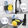 Cesta Escurridora de Cocina Transfronteriza para el Hogar, Esponja Sonriente, Estante Escurridor Multifunción, Nuevo Estante de Almacenamiento de Trapos de Acero al Carbono de Múltiples Capas