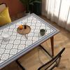 Mantel, Lujo Ligero, Retro, Sensación de Alta Gama, Salvamanteles de Mesa de Comedor de Cuero de Silicona, Resistente al Calor, Absorbente de Agua, Secado Rápido, Sin Lavado, Salvamanteles de Mesa de Centro, Rectangular