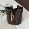 Bolsa Feminina com Padrão Trançado 2026 Nova Tendência de Verão High-End Leve Luxo Vintage Bolsa de Ombro para o Trabalho Bolsa Saco