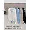 Hong Kong e American Apparel/Linho de Marinheiro Respirável Fresco Manga Flare Proteção Solar Cardigã de Malha Fina A8852