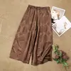 Original 2026 Primavera y Otoño Nuevo Estilo Nuevo Estilo Nacional Chino Ropa para Mujer Rayón Xiangyunsha Jacquard Casual Versátil Pantalones