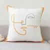 Fronha Estilo Ins Decoração Suave para Casa Almofada de Cabeceira de Cama Almofada de Assento de Escritório Design de Imagem Dormir de Lado