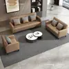 Sofá Apartamento Pequeno Moderno Simples Duplo Três Pessoas Estilo Celebridade da Internet Sala de Estar Sofá Aluguel Apartamento Econômico Pequeno Sofá