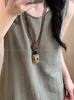 Colar de Miçangas Florais Estilo Boêmio Novo 2025 para Mulheres, Novo Estilo Chinês Estilo Nacional Corda de Couro Colar de Miçangas Estilo Étnico