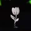 Broche de Tulipan de Lujo Ligero Estilo Japonés, Broche Lindo y Delicado Estilo Chanel, Pin Anti-Exposición para Vestidos, Accesorio Versátil para Cuellos de Vestido