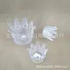 Mecanismo de Pressão com Formato Especial Porta-Velas de Vidro Transparente DIY Porta-Chá de Aromaterapia Armazenamento de Joias Enfeites Tamanho Coroa