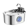 Dispensador de Agua Inteligente para Mascotas Inalámbrico con Sensor Automático Dispensador de Agua para Gatos Acero Inoxidable 304 Alimentador de Agua Sin Electricidad