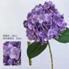 Película Humectante Tacto de Mano Grande Hortensia Artificial Flor 20 cm Cabeza de Flor Proceso de Impresión 3D Decoración Suave Arte Floral Materiales de Flores para Bodas