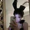 Acessório de Cabeça Abstinência de Halloween Legal Cos Fofo Orelhas de Coelho Faixa de Cabelo Menina Coelho Acessórios de Cabelo Estilosos Nicho Faixa de Cabelo