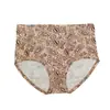 Pantaletas de Seda de Leche Tallas Grandes con Estampados, de Cintura Alta, Cómodas y Transpirables para Mujer