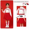 Trajes de Performance Coral para o Dia das Crianças Estilo Chinês Trajes de Performance para Reunião Esportiva de Meninos e Meninas Recitação de Poesia Estilo Chinês