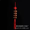 Colgante para coche de calabaza de madera de durazno Wufu Linmen Maitreya Baoping an colgante para espejo retrovisor calabaza multi-tesoro colgante para coche