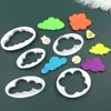 Castillo de Azúcar juego de 5 piezas de diferentes tamaños de moldes con relieve de nubes cortador de galletas herramientas de horneado DIY molde cortador de galletas