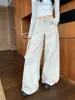 Toma real: Jeans de tiro bajo, corte holgado, efecto adelgazante, pierna ancha para mujer, nuevos de otoño 2026, pantalones rectos casuales versátiles 18984