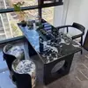 Mesa de Centro y Juego de Sillas Minimalista Estilo Italiano de Piedra Ultra-Cristal para Balcón de Casa, Mesa de Centro para Apartamento Pequeño, Mesa de Centro para Oficina, Panel de Roca