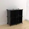 Estantería de almacenamiento de cubos, estante de cubos Almacenamiento de plástico, armarios DIY, estanterías de almacenamiento modulares Ideales para el hogar, dormitorio,