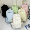Mochila feminina estilo coreano 2025 novo modelo, simples e fofa, mochila para laptop de grande capacidade, leve, mochila da moda para estudantes do ensino fundamental e médio
