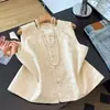 Calidad garantizada, seda, rejuvenecedor, estilo chino nuevo, elegante chaleco jacquard bordado de primavera y otoño para mujeres de mediana edad