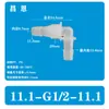 Conector Codo Roscado de 4 Puntos G1/2 para Manguera de Cultivo de Oxígeno, Codo de Plástico con Diámetro Igual