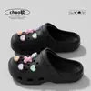 Zuecos de Oso Corazón de EVA para Mujer, Novedad Verano 2026, Zuecos Antideslizantes Transpirables de Suela Gruesa, Tipo Slip-On con Sensación Suave y Acolchada, Diseño de Punta Cerrada, También Disponibles para Hombre