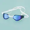 En Stock Gafas de Natación Profesionales de Carreras Unisex de Marco Grande para Niños y Adultos, Coloridas, Alta Definición, Chapadas, Impermeables, Antivaho