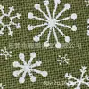 Tecido de linho colorido estampado floco de neve Artesanato de floco de neve de Natal pode ser estampado de acordo com o padrão da amostra