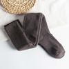 Meias 3/4 Yilu para Mulheres, Meias de Terry Outono e Inverno, Meias Acima do Joelho, Meias JK Espessadas com Forro de Lã, Meias Longas para Coxa Tubo Médio-Alto Atacado