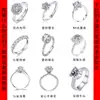 Anillo de Diamante Mosane de Plata s925 Clásico Seis Garras para Mujer Compromiso 1 quilate Anillo de Diamante Moissanita Abierto Regalo de San Valentín