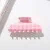 Nuevo pinza de tiburón colorida de lunares transfronteriza, pinza para el pelo semicircular de ABS, clásica y atemporal, accesorio para el pelo de pinza con estampado versátil