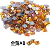Espelho quadrado plano de acrílico de Taiwan, com strass AB de cor mista, para artesanato, joias DIY, acessórios, produto popular de venda quente transfronteiriça