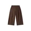 2025 Ropa de Otoño para Mujer Tallas Grandes Estilo Coreano Double Tian para Tallas Grandes 100kg Pantalones Casuales Anchos Simples Sueltos 9162