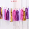 Tassels Coloridos de Papel Mais Vendidos para Decorações de Casamento e Festivais, Fitas para Atmosfera de Festa de Aniversário, Tassels de Papel