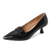 Yingmeier Primavera talla grande 40-47 talla pequeña 32 33 tacón de aguja zapatos puntiagudos escotados zapatos de mujer Chengdu 3