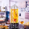 Garrafa de Infusão de Álcool de Vidro com Torneira 5 Jin 10 Jin Selada Jarra de Vinho Espessa Doméstica Garrafa Especial para Infusão de Ginseng