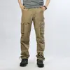 Pantalones de Verano para Hombre de Secado Rápido y Corte Holgado, Pantalones de Trabajo Desmontables para Exteriores, Pantalones Elásticos de Pierna Recta con Múltiples Bolsillos para Hombre de Tallas Grandes