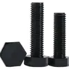 Tornillos Externos Hexagonales de Plástico de Nylon Negro Aislados Retardantes de Llama Pernos de Plástico Tornillos Extendidos M3-M12