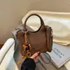 Bolsa Saco de Alta Aparência para o Dia a Dia Nova Coleção Primavera 2026 Moda Casual Bolsa de Ombro Grande Capacidade Versão Coreana Feminina