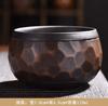 Bule de cerâmica roxa relevo feito à mão Lotus único pote chá doméstico roxo presente de lama Kung Fu Chá Master Cup Master Cup