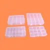 Caja de Plástico Transparente de 12 Compartimentos, Múltiples Especificaciones, para Joyería, Juguetes, Embalaje de Cuentas, Tornillos de Ferretería, Accesorios de Pesca, Caja de Almacenamiento