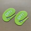 Faca de Abrir Cartas Oval Verde Sólido Faca de Abrir Cartas Ovo de Pato Faca de Abrir Cartas Oval Faca de Abrir Cartas Redonda