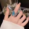 Anillo Liso de Industria Pesada Calado de Alta Gama Lujo Ligero Sin Decoloración Joyería de Mano Nuevo Diseño 2026 Anillo Ajustable para el Dedo Índice