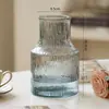 Jarrón de cristal en forma de cono, estilo ins nórdico, jarrón transparente grande y simple para bambú hidropónico, decoración de arreglo floral de escritorio y sala de estar