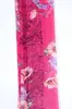 Lenço Longo de Georgette com Aspecto de Seda Lenço Longo Estampado Original Lenço de Gaze de Alta Qualidade Feminino Lenço Fino Lenço Quadrado Pronto