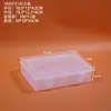 Caja Plástica Transparente Rectangular Grande Caja de Almacenamiento para Joyería, Manualidades, Papelería, Accesorios de Ferretería, Caja de Almacenamiento de Escritorio