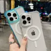 Funda magnética de color resistente a caídas de cuatro esquinas estilo INS adecuada para la funda del teléfono móvil Apple 15PROMAX iPhone11 resistente a caídas