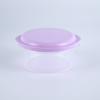 Lancheira com Tampa, Caixa Plástica Selável para Freezer, Caixa Transparente Criativa Colorida de Macaron para Conservação Doméstica, Caixa de Armazenamento Redonda