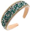 Faixa de cabeça feminina com strass barroco transfronteiriço, brilhante, imitação de diamante, cristal, francesa, elegante, acessórios de cabelo de prensagem elegante